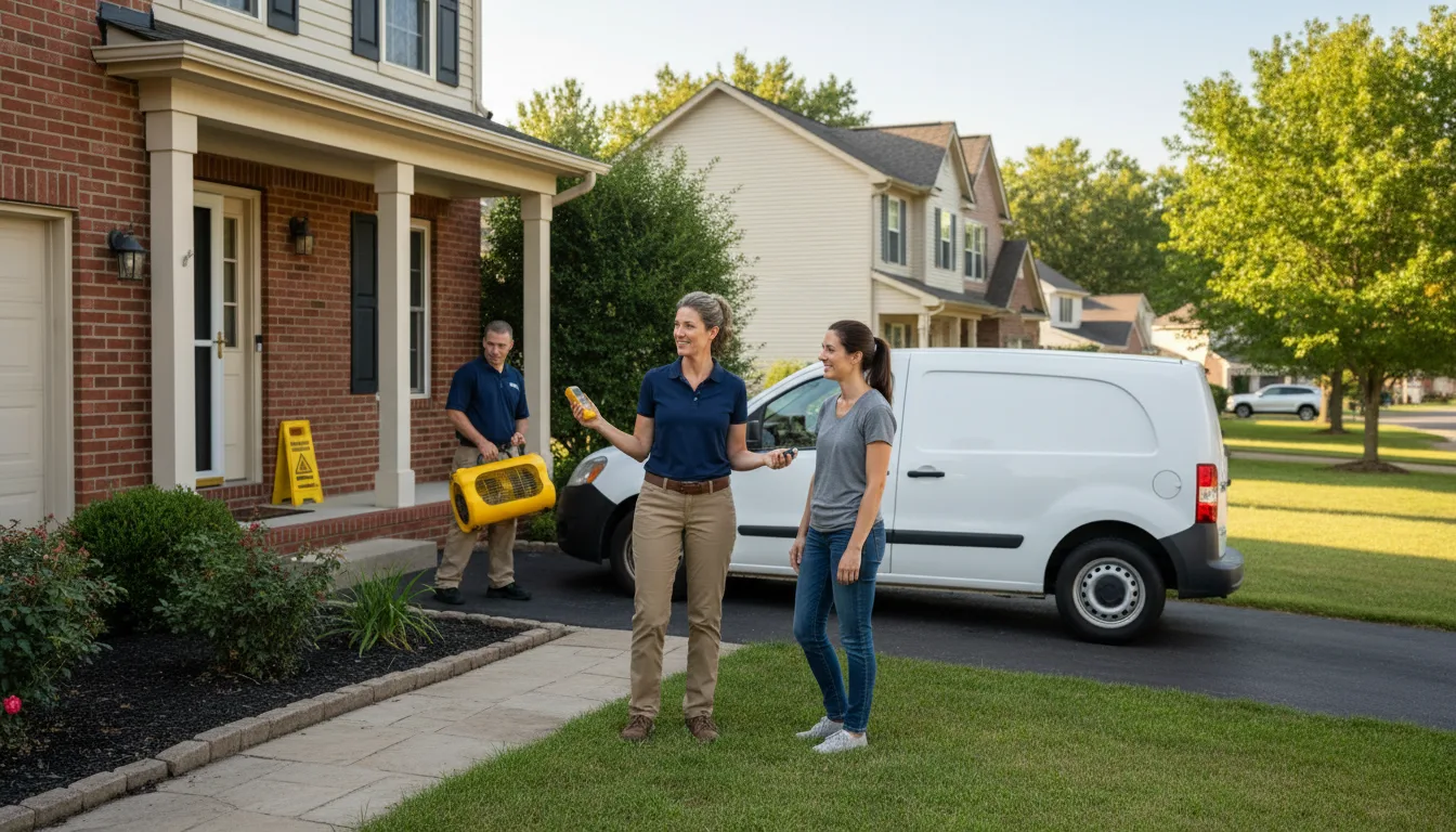 Water restoration image for Dehumidification And Cleanup Services in Haslett, MI